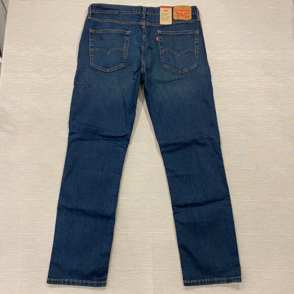 Levi's 514 Jeans Mens 36 x 32 Straight Leg Regular Fit Medium Wash Denim - Picture 3 of 13